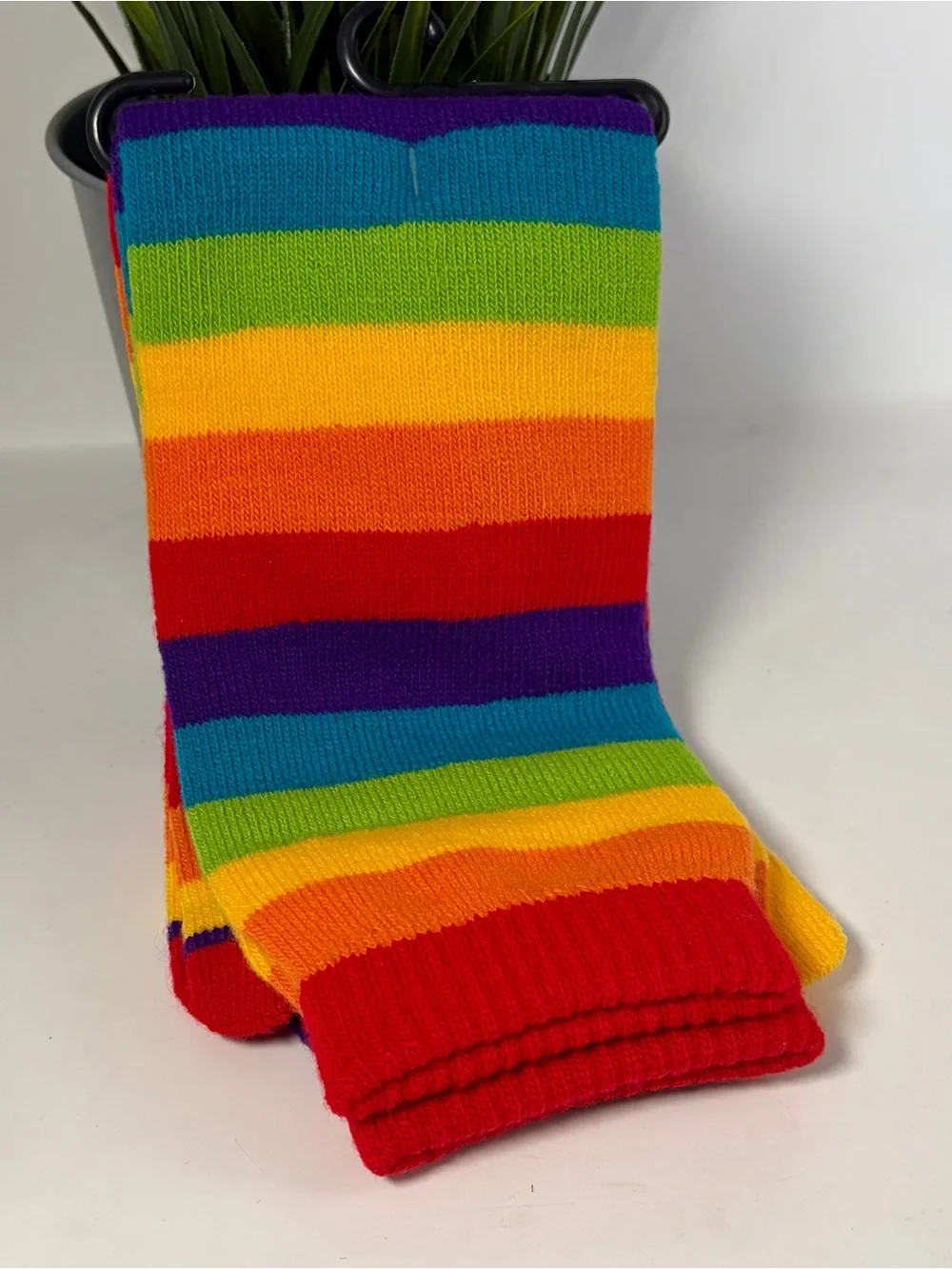 Foot Traffic Women’s Rainbow Stripe Toe Socks Multicolor Size 4-10 Pride LGBTQ+